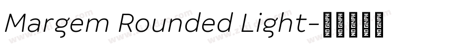 Margem Rounded Light字体转换